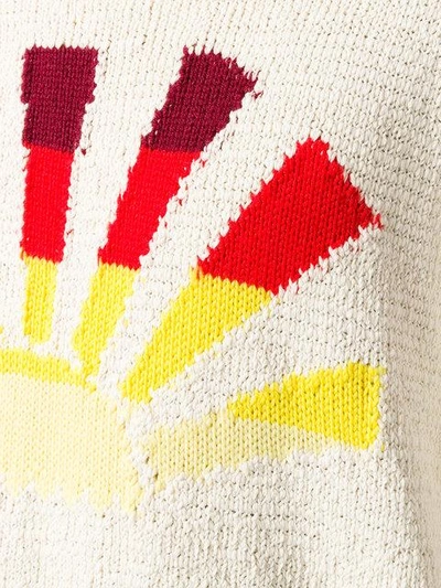 Shop Stella Mccartney Embroidered Sweater - Neutrals In Nude & Neutrals