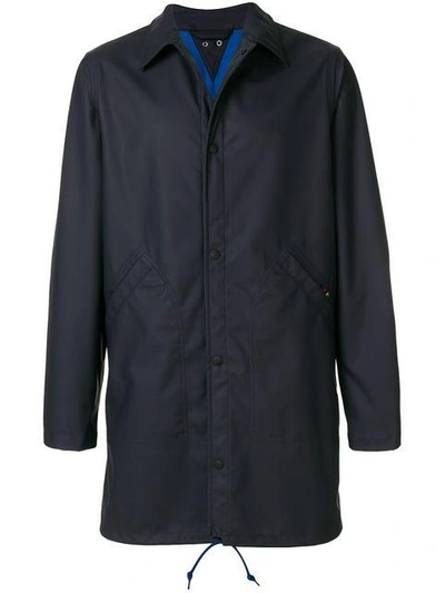 Shop Ps By Paul Smith Water-resistant Rubberised Coat
