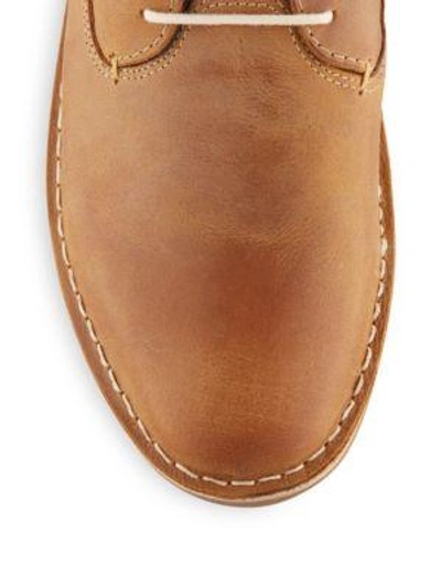 Shop Steve Madden Leather Oxfords In Tan