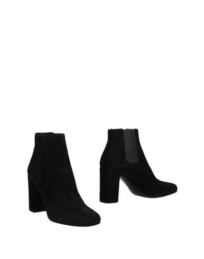 Shop Saint Laurent Ankle Boot In Black