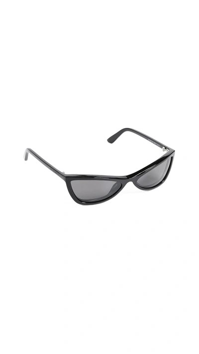 Shop Balenciaga Extreme Cat Eye Sunglasses In Black/smoke