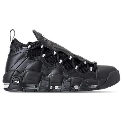 Shop Nike Men's Air More Money Basketball Shoes In Black