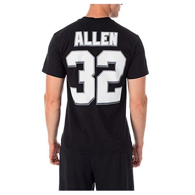 Shop Majestic Men's Oakland Raiders Nfl Marcus Allen Name And Number T-shirt, Black