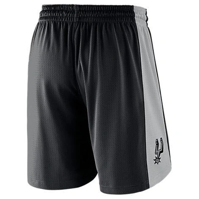 Shop Nike Men's San Antonio Spurs Nba Practice Shorts, Black