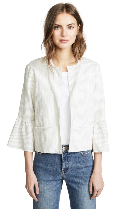 Shop Cupcakes And Cashmere Aizzia Cropped Blazer In Ivory