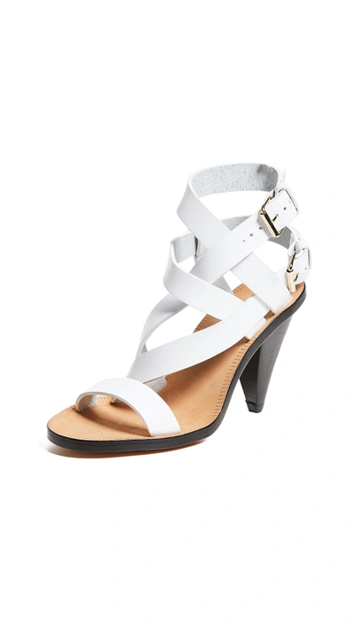 Shop Iro Riara High Heel Sandals In White