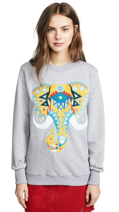 Shop Katya Dobryakova Elephant Sweatshirt In Melange