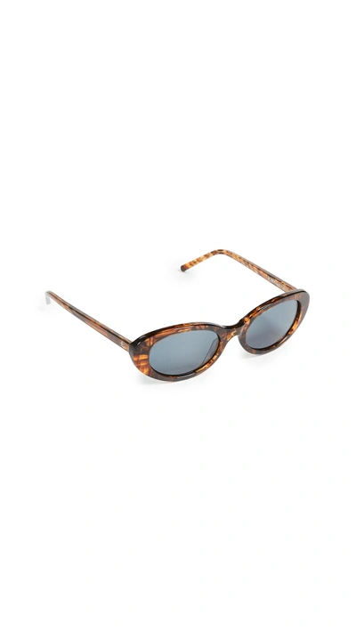 Shop Roberi & Fraud Betty Sunglasses In Brown/black