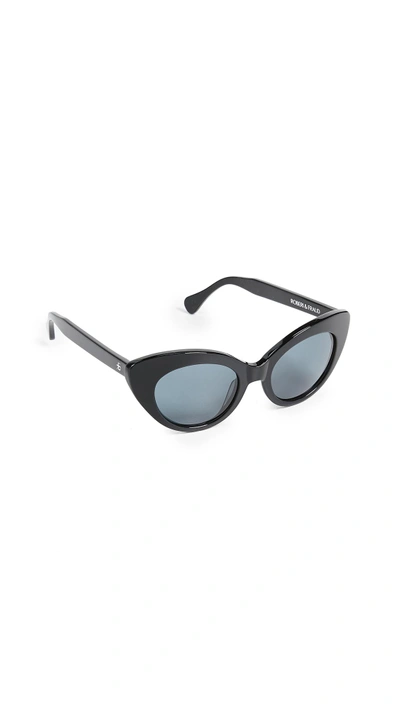 Shop Roberi & Fraud Agnes Sunglasses In Black/black