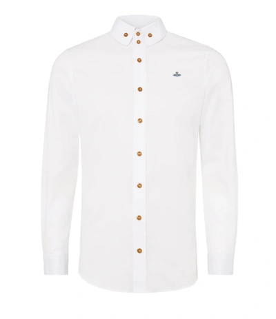 Shop Vivienne Westwood Two Button Krall Shirt White