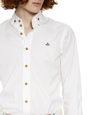 Shop Vivienne Westwood Two Button Krall Shirt White