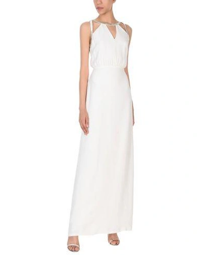 Shop Raoul Long Dresses In Ivory