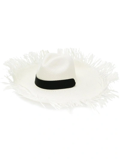 Shop Sensi Studio Frayed Panama Hat