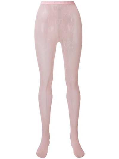 Gucci Interlocking G Tights - Pink In Pink