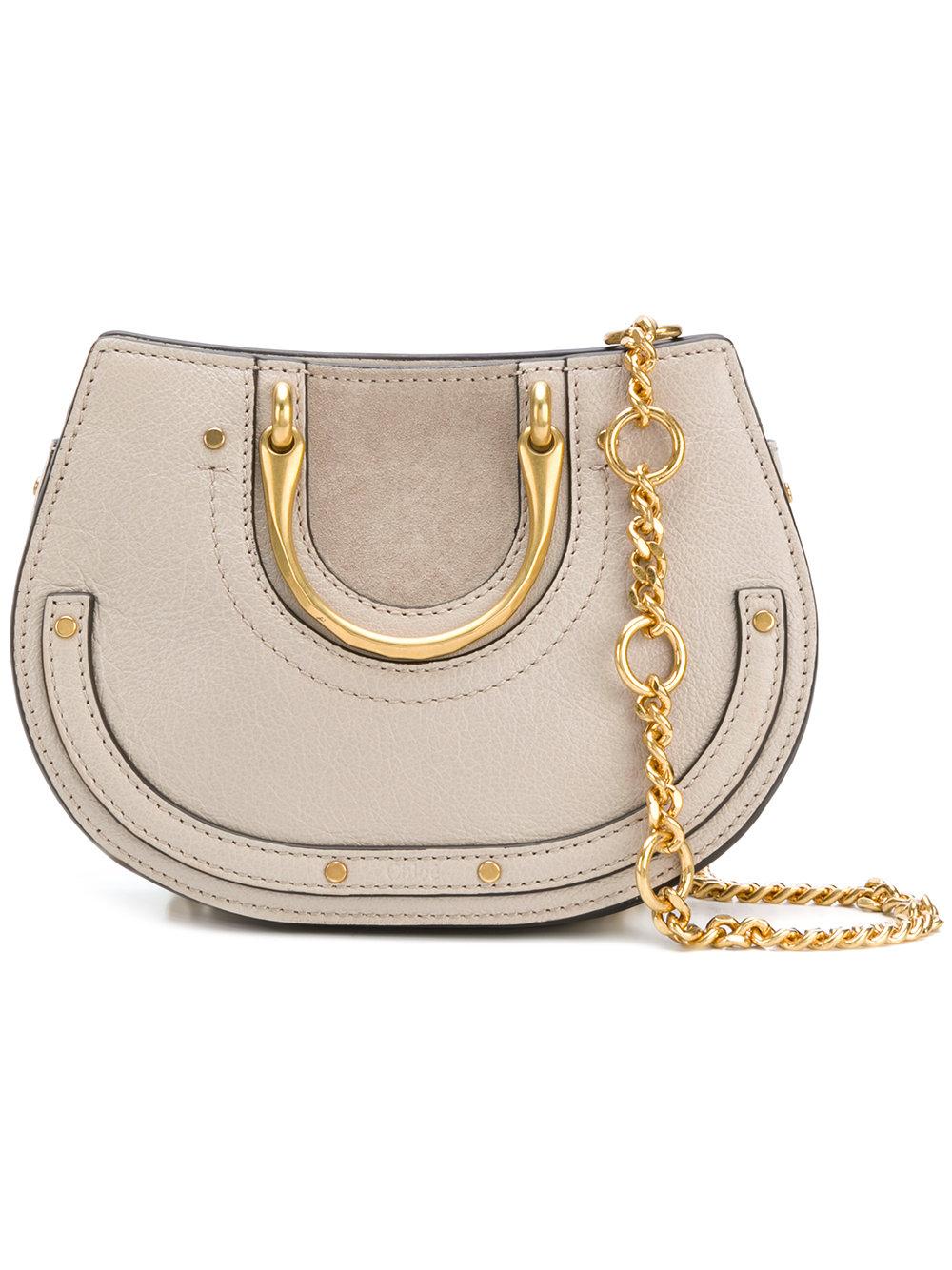 Chloe Nile Small Bracelet Umhangetasche In Grey Modesens