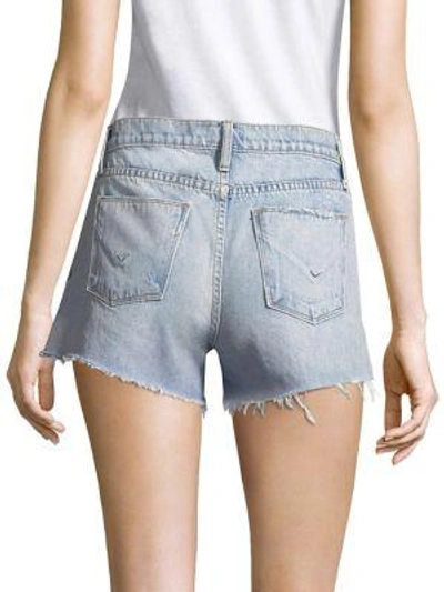 Shop Hudson Distressed Denim Cut-off Shorts In Monarch