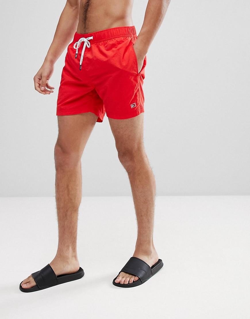 tommy hilfiger red swim shorts