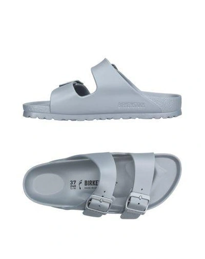 Shop Birkenstock Sandals In Grey