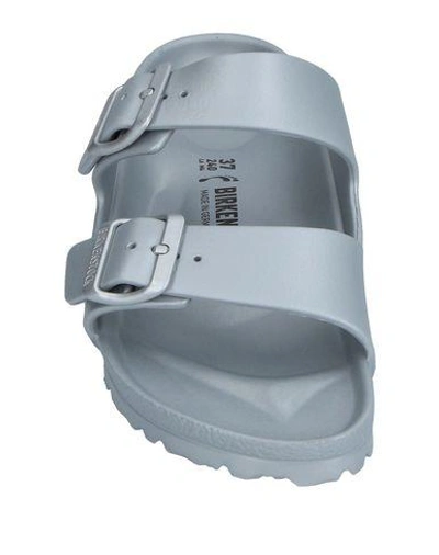 Shop Birkenstock Sandals In Grey