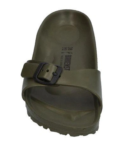 Shop Birkenstock Sandals In Military Green
