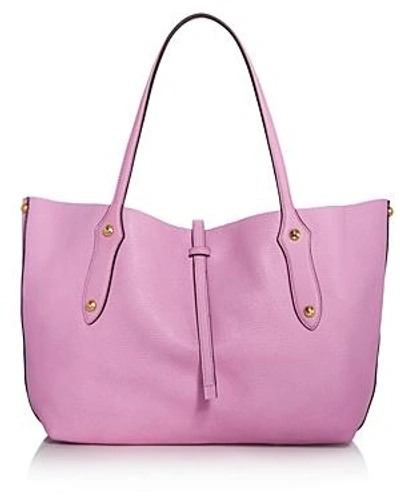 Shop Annabel Ingall Isabella Small Leather Tote - 100% Exclusive In Orchid Bouquet Pink/silver