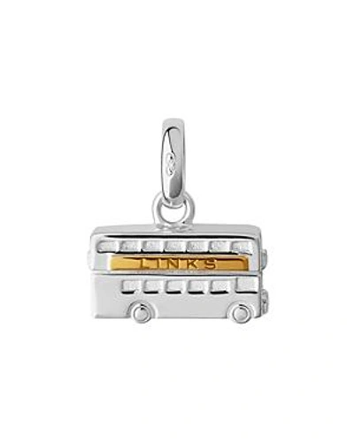 Shop Links Of London Double-decker Bus Charm In Gold/silver
