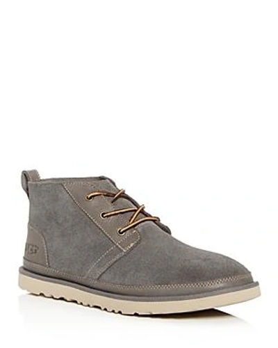 Shop Ugg Men's Neumel Unlined Leather Boots In Charcoal