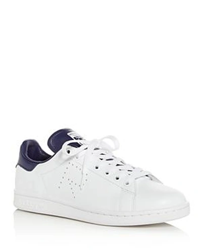 Shop Adidas Originals Raf Simons For Adidas Women's Stan Smith Leather Lace Up Sneakers In White