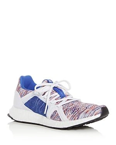 Shop Adidas By Stella Mccartney Ultraboost Parley Knit Lace Up Sneakers In Hi-res Blue/white