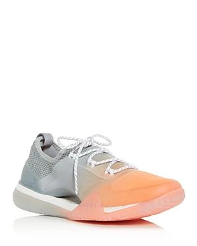 Shop Adidas By Stella Mccartney Women's Pureboost X Tr 3.0 Lace Up Sneakers In Glow Orange/eggshell Gray