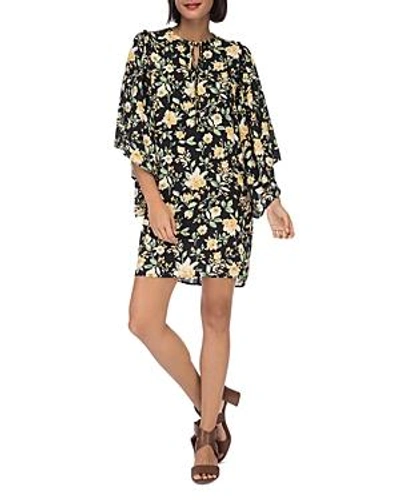 Shop B Collection By Bobeau Morna Butterfly-sleeve Dress In Yellow Floral