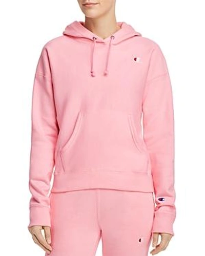 Shop Champion Hooded Sweatshirt In Flamingo Pink