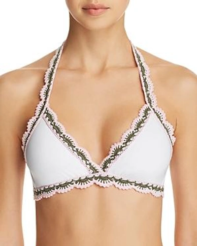 Shop Becca By Rebecca Virtue Medina Halter Bikini Top In White