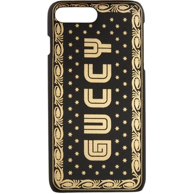 Shop Gucci Black Sega Guccy Iphone 8 Plus Case In 1055 Black