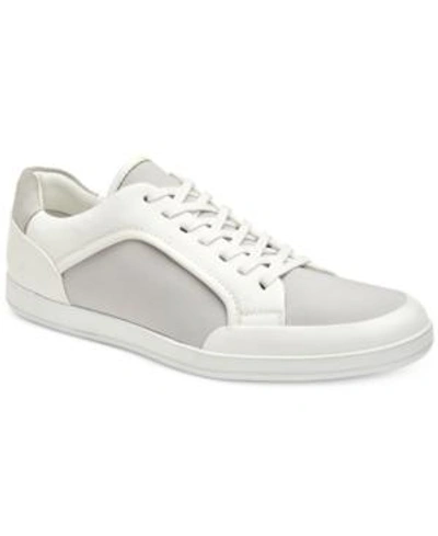 Shop Calvin Klein Men's Masen Low-top Sneakers Men's Shoes In White