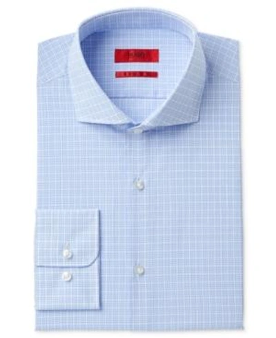 Shop Hugo Boss Hugo Men's Slim-fit Blue Check Dress Shirt