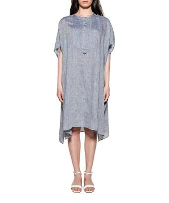 light blue linen dress