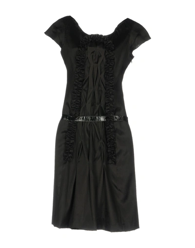 Shop Christian Lacroix Knee-length Dresses In Black