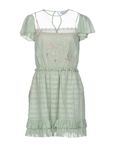 Shop Red Valentino Short Dresses In Green