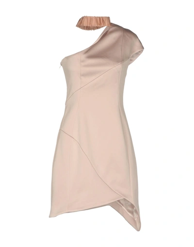 Shop Misha Short Dress In Light Pink