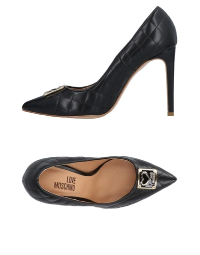 Shop Love Moschino Pump In Black