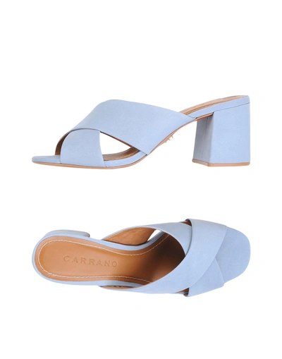 Shop Carrano Sandals In Sky Blue
