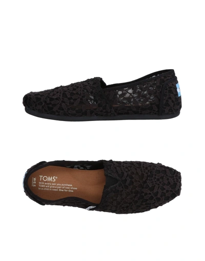 Shop Toms Sneakers In Black