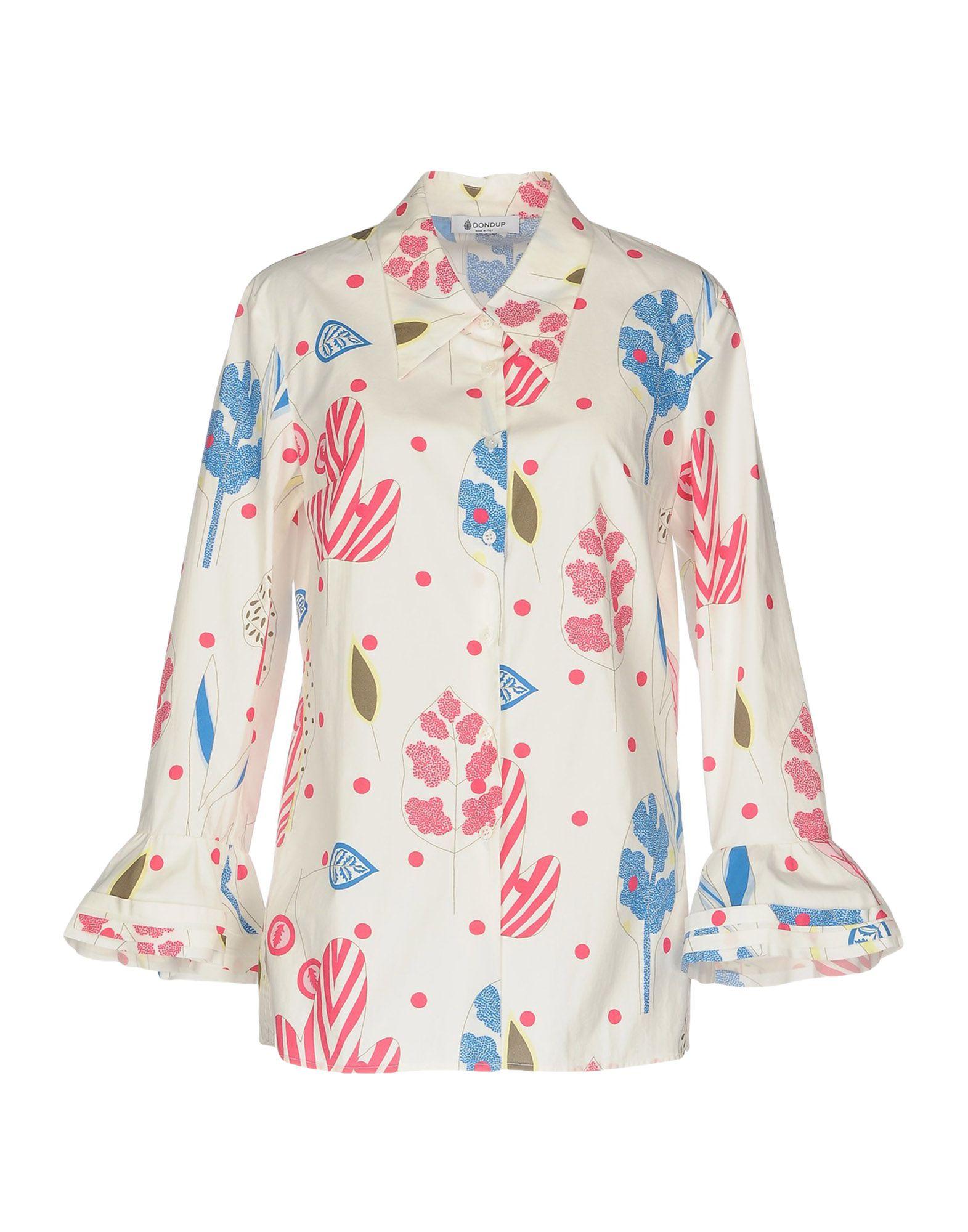 Dondup Floral Shirts & Blouses In White | ModeSens
