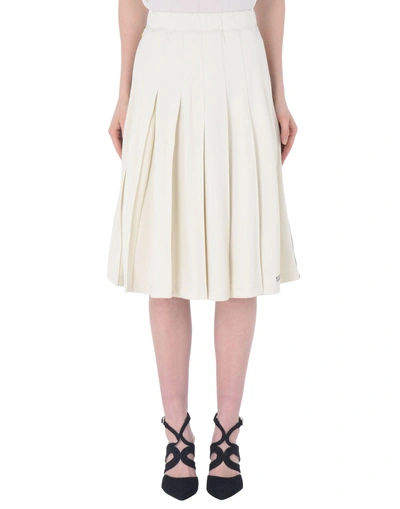 Shop Stussy Knee Length Skirts In Ivory