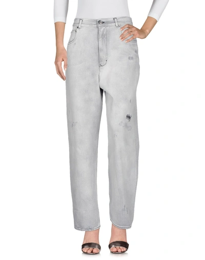 Shop Golden Goose Denim Pants In Grey