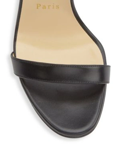 Shop Christian Louboutin Jonatina Leather Sandals In Black