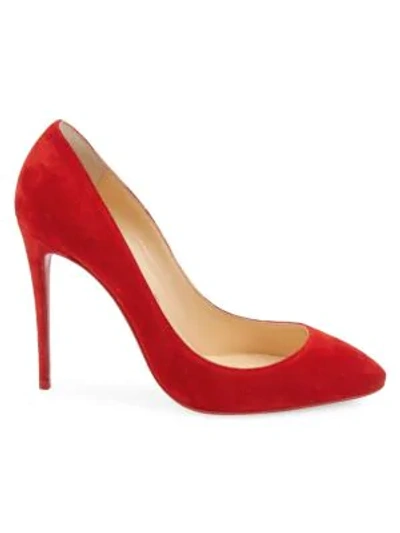 Shop Christian Louboutin Eloise Suede Pumps In Red