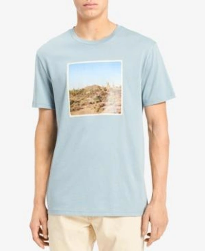 Shop Calvin Klein Jeans Est.1978 Men's Graphic-print T-shirt In Lead