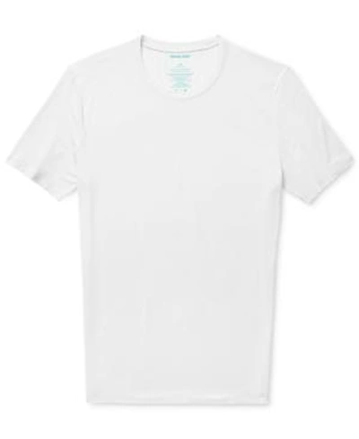 Shop Tommy John Men's Stay-tucked Crew-neck T-shirt In White